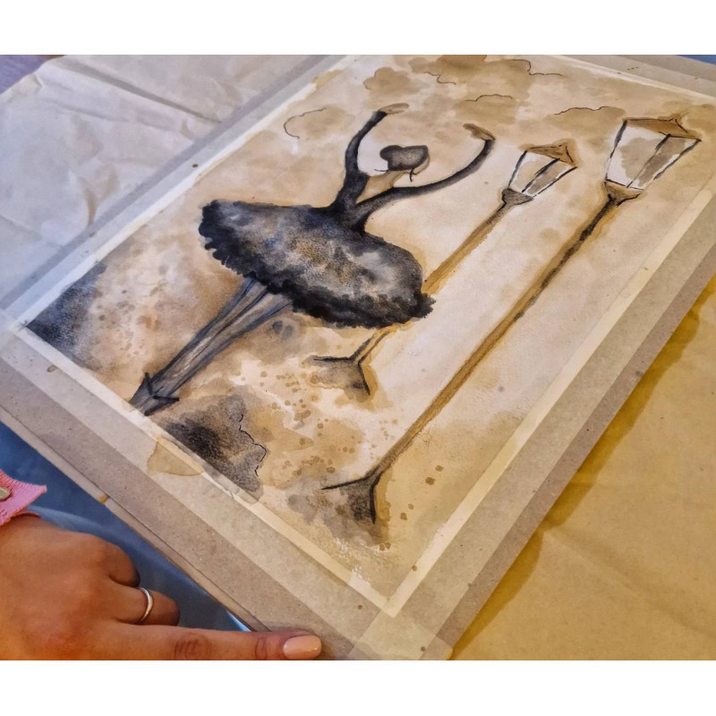 Dárkový poukaz na kurz nevšední malby-malování akrylem, čajem, kávou i akvarel – Darujpoukaz.cz