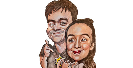 Dárkový poukaz na jedinečnou ručně malovanou karikaturu na míru – náhled 2