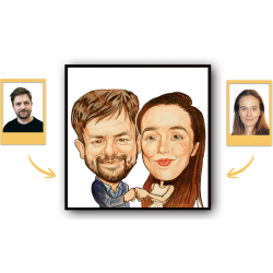 Dárkový poukaz na jedinečnou ručně malovanou karikaturu na míru – náhled 4