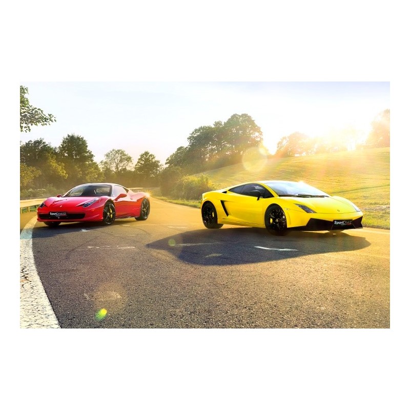 Dárkový poukaz na 10 minut adrenalinu ve Ferrari a Lamborghini - 1599 Kč