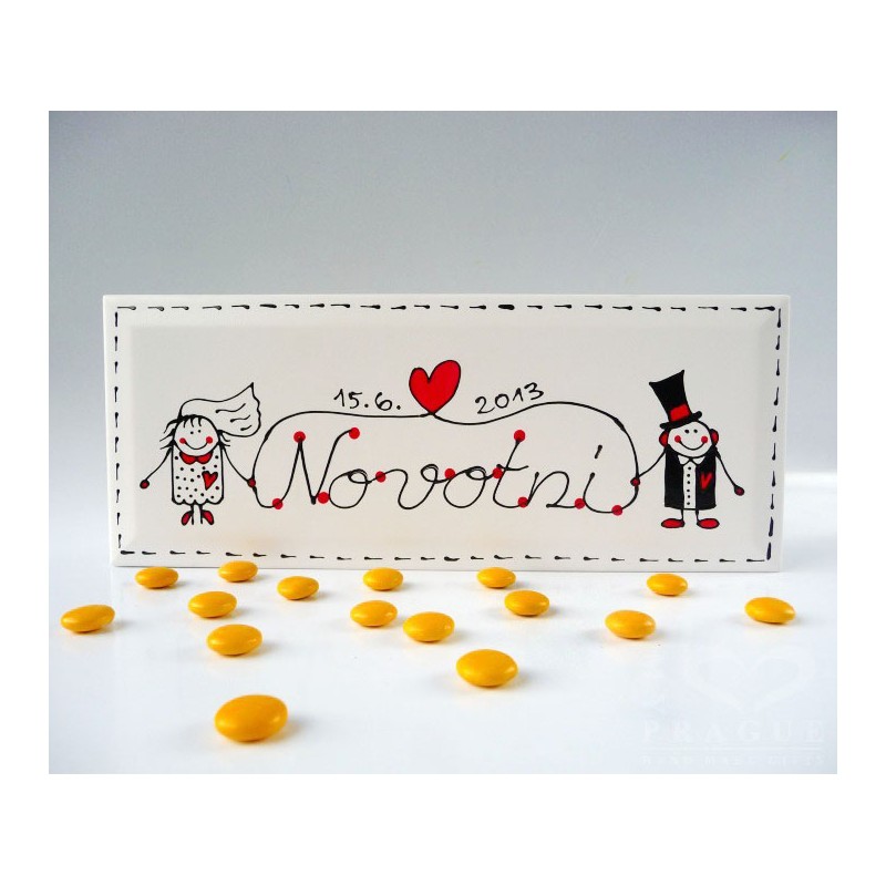 Dárkový poukaz na ručně malovaný svatební dar – náhled 2