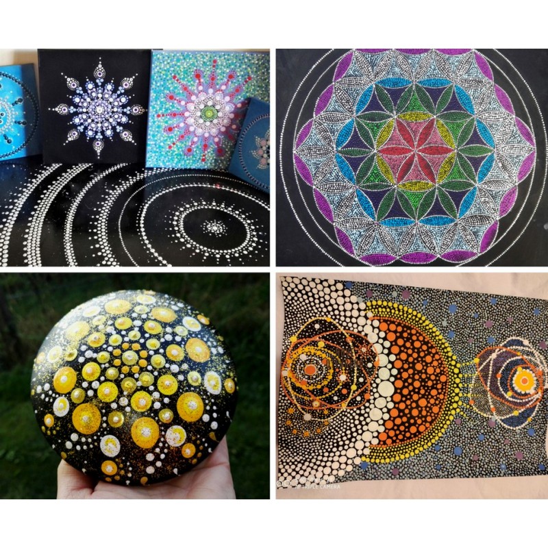 Dárkový poukaz na živý soukromý kurz Dot painting pro 2 osoby – náhled 4