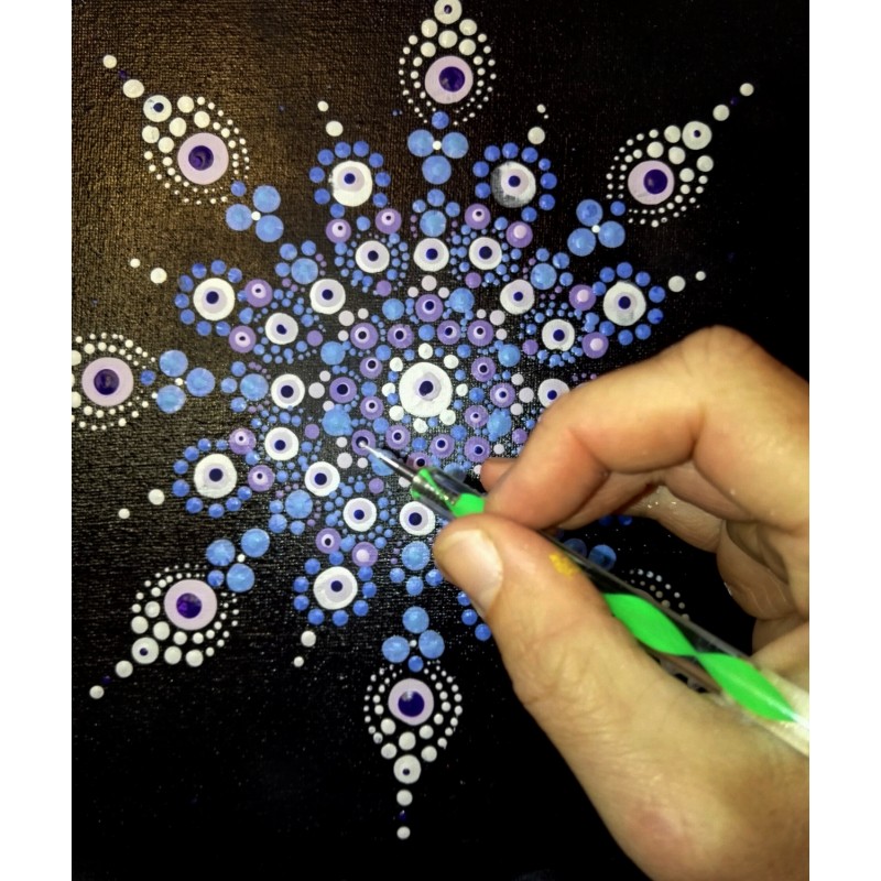 Dárkový poukaz na živý soukromý kurz Dot painting pro 2 osoby – Darujpoukaz.cz