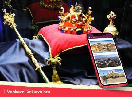 Dárkový poukaz Úniková hra Korunovační klenoty - střední obtížnost